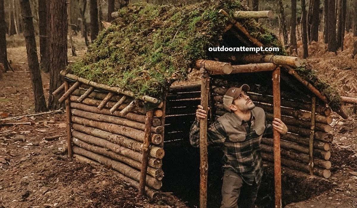 How to build a hut in the wild forest